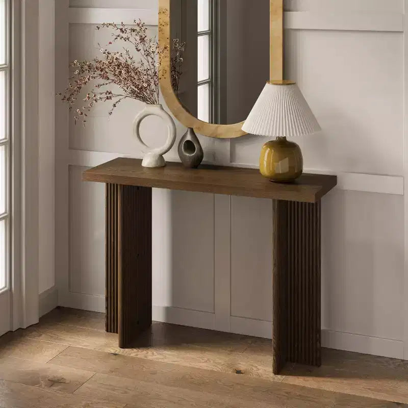 Stead Fluted Console Table - Small Entry Table - Modern, Mid-Century Home Decor - Living Room Furniture