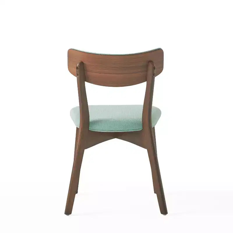 GDFStudio Chaises de salle à manger rembourrées Crystal en bois d'hévéa (Lot de 2)