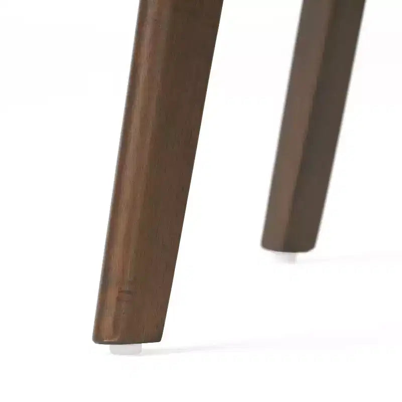 GDFStudio Chaises de salle à manger rembourrées Crystal en bois d'hévéa (Lot de 2)
