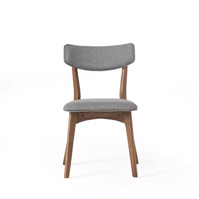 GDFStudio Chaises de salle à manger rembourrées Crystal en bois d'hévéa (Lot de 2)