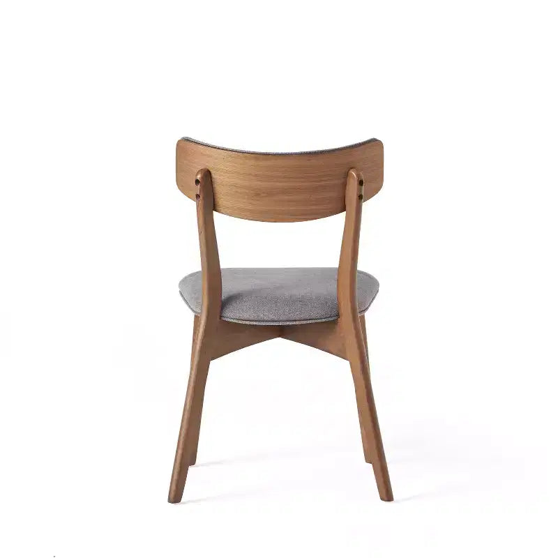 GDFStudio Chaises de salle à manger rembourrées Crystal en bois d'hévéa (Lot de 2)