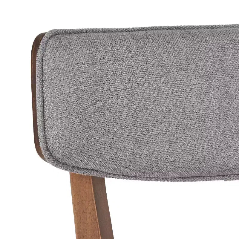 GDFStudio Chaises de salle à manger rembourrées Crystal en bois d'hévéa (Lot de 2)