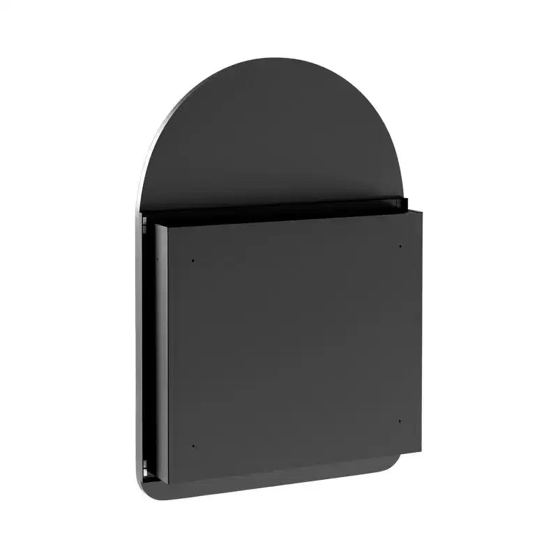 PexFix Armoire à pharmacie de salle de bain murale/encastrée 36x24 avec miroir noir en métal cintré