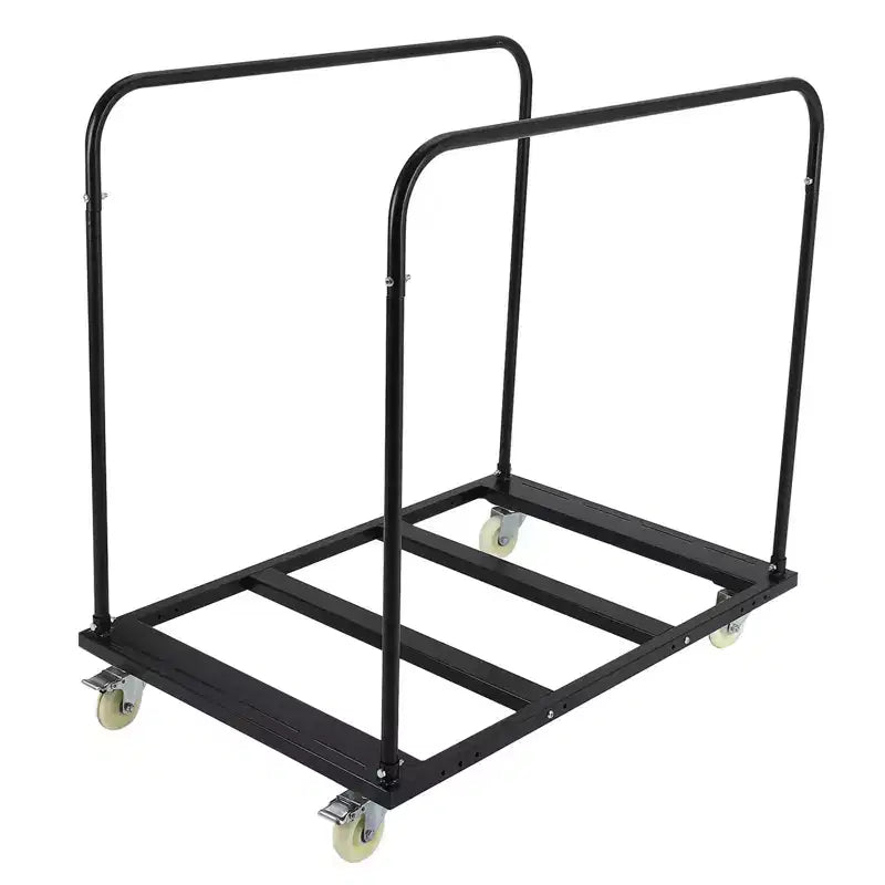 Chariot de table pliant robuste avec 5 roues pivotantes - Chariot en acier de 816 kg pour garage, entrepôt et événements