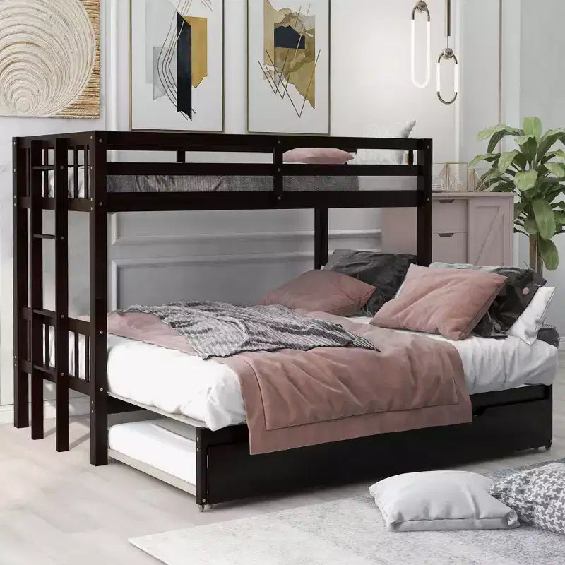 Lit superposé gigogne en bois Whisen, design exquis