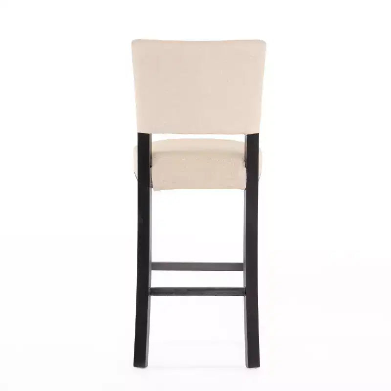 Tabourets de Bar rembourrés en Faux Cuir Contemporains Christopher Knight Home Mayfield avec Rivets Décoratifs (Lot de 2)