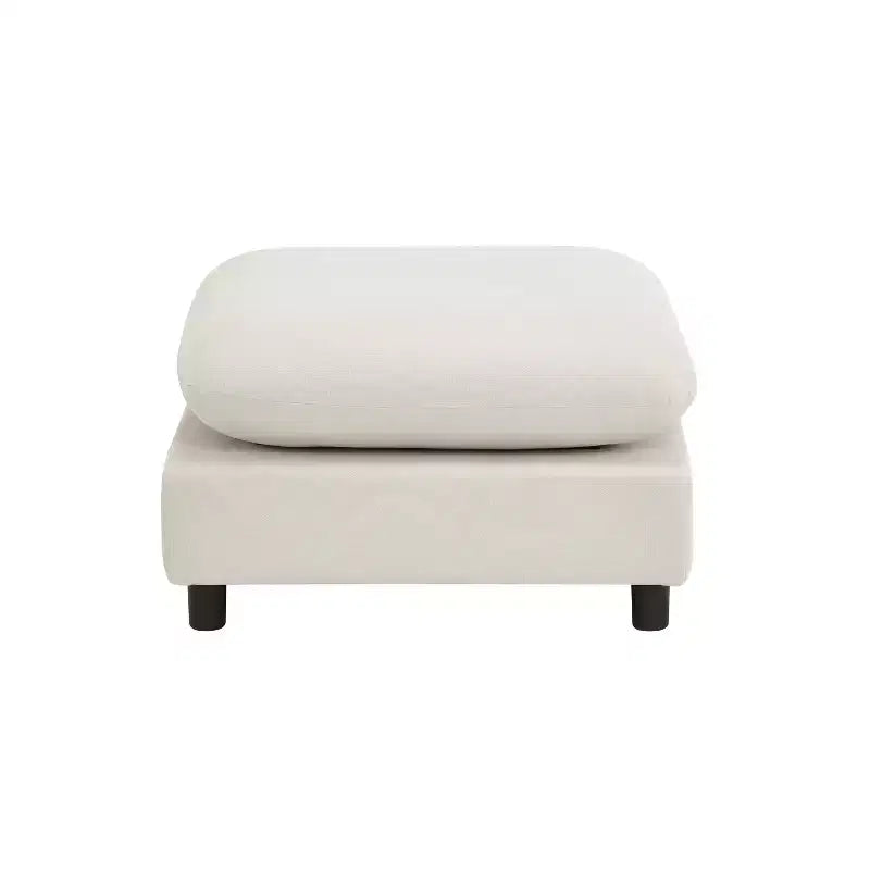 Christopher Knight Home Acker, ensemble de 5 canapés modulables d'angle modernes et rembourrés, blanc