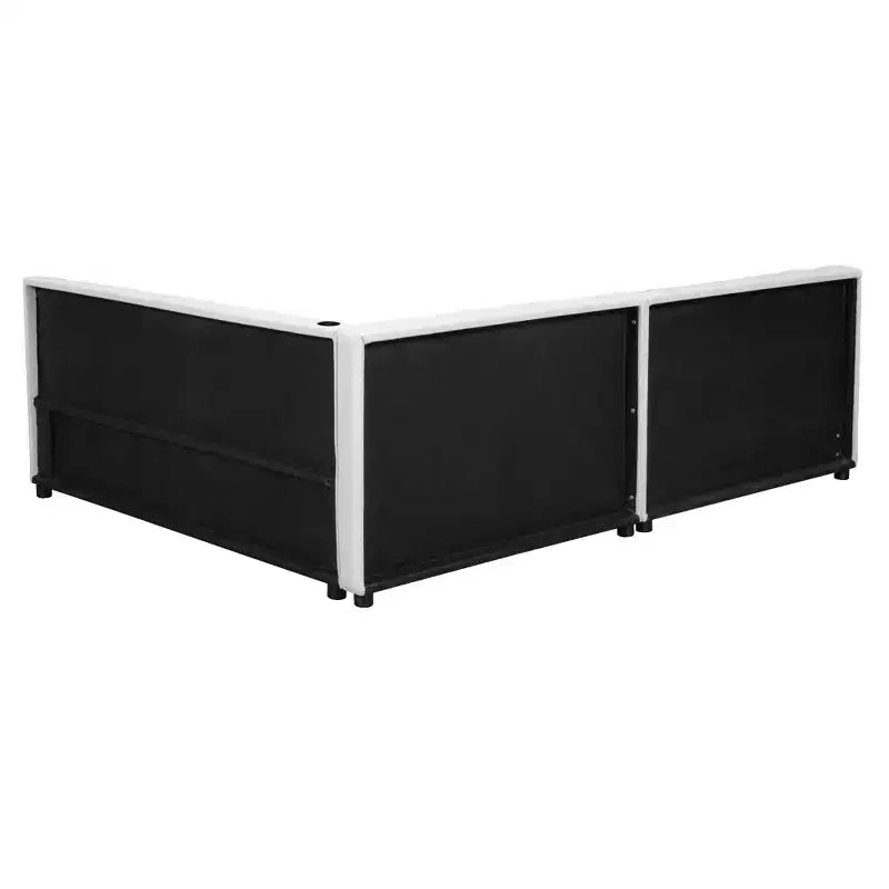 Lit plateforme capitonné Whisen Modern avec ports USB