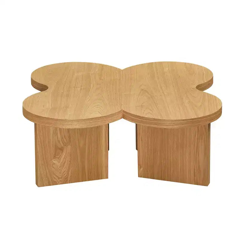 Table Basse Papillon MAYEERTY en MDF Séparable en 2 Petites Tables pour Salon Chambre