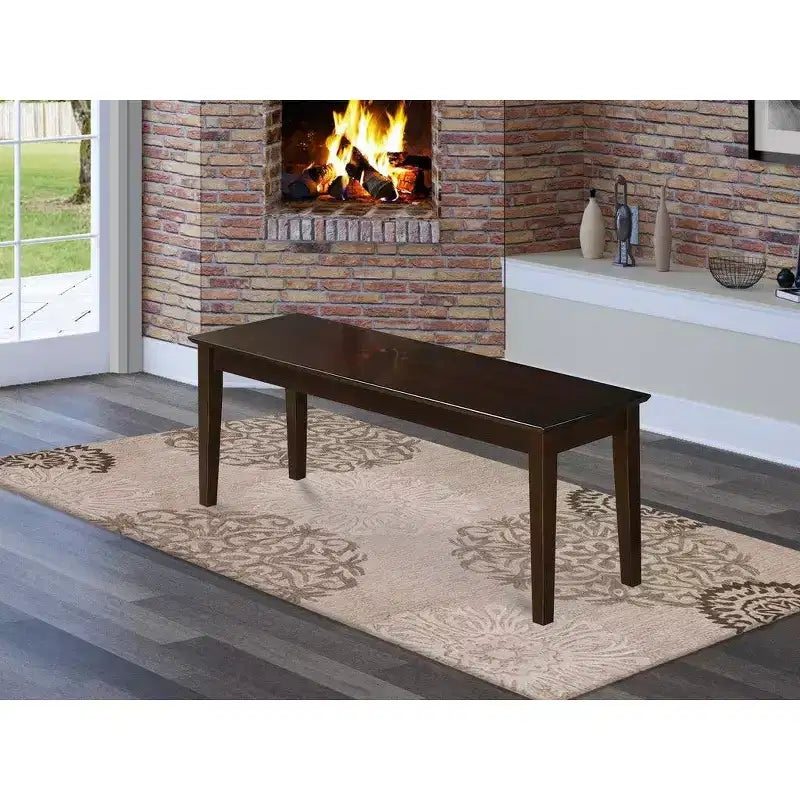 Banc de salle à manger HomeStock avec assise en bois massif