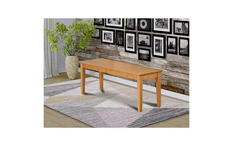 Banc de salle à manger HomeStock avec assise en bois massif