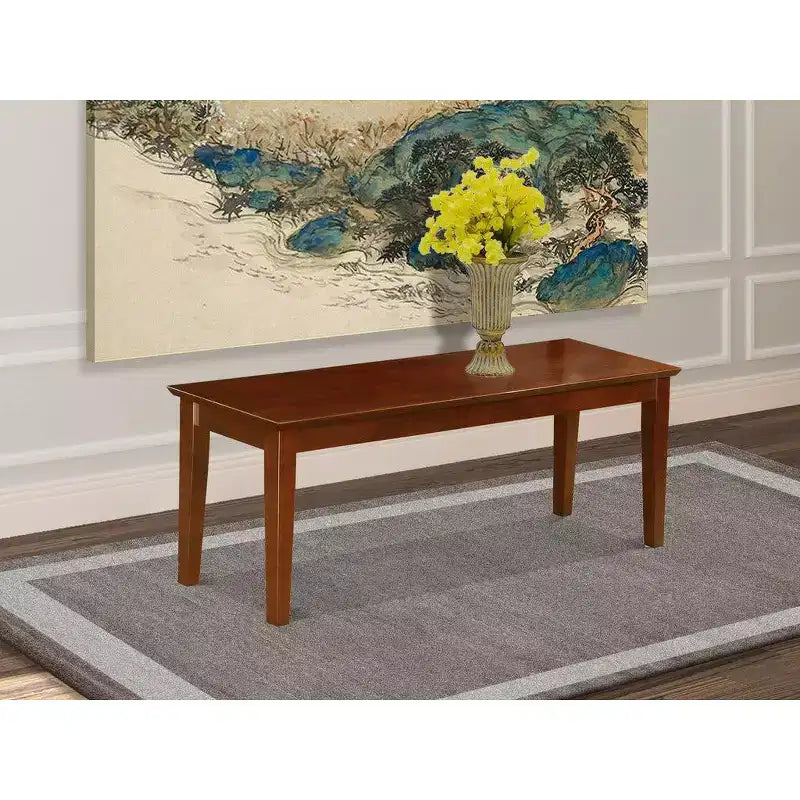 Banc de salle à manger HomeStock avec assise en bois massif