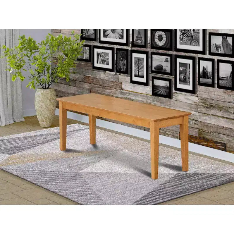 Banc de salle à manger HomeStock avec assise en bois massif