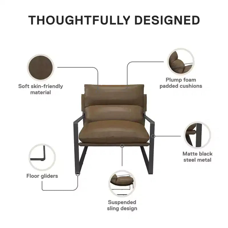 Fauteuil d'appoint rembourré Gatsby DHP