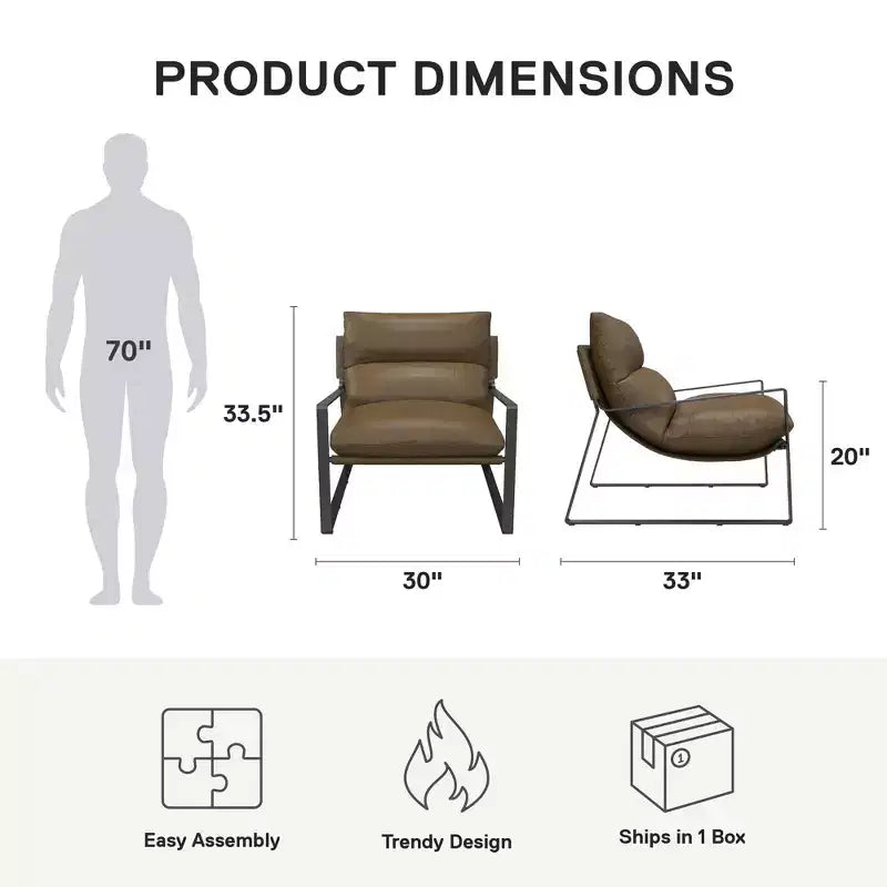 Fauteuil d'appoint rembourré Gatsby DHP