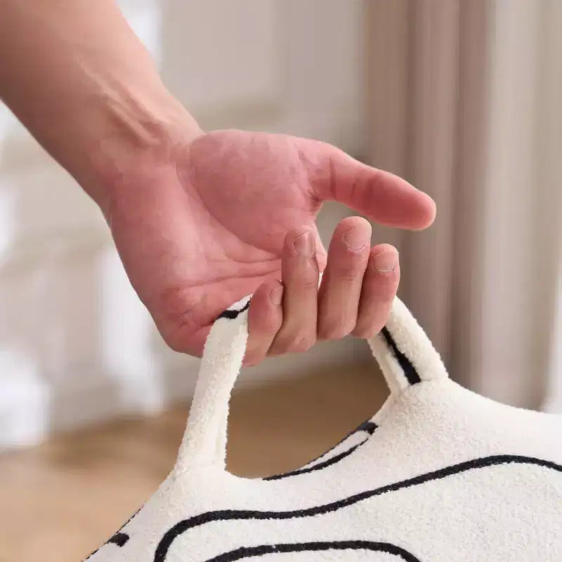 Fauteuil paresseux en peluche avec mousse haute densité et accoudoirs – Pouf géant de style lounge pour salon et chambre