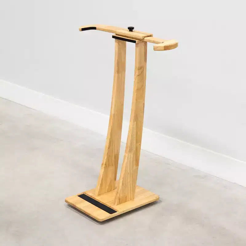 Support de Planche de Surf Vertical Autonome - Rack en Bois Dur pour Shortboards, Longboards & SUPs