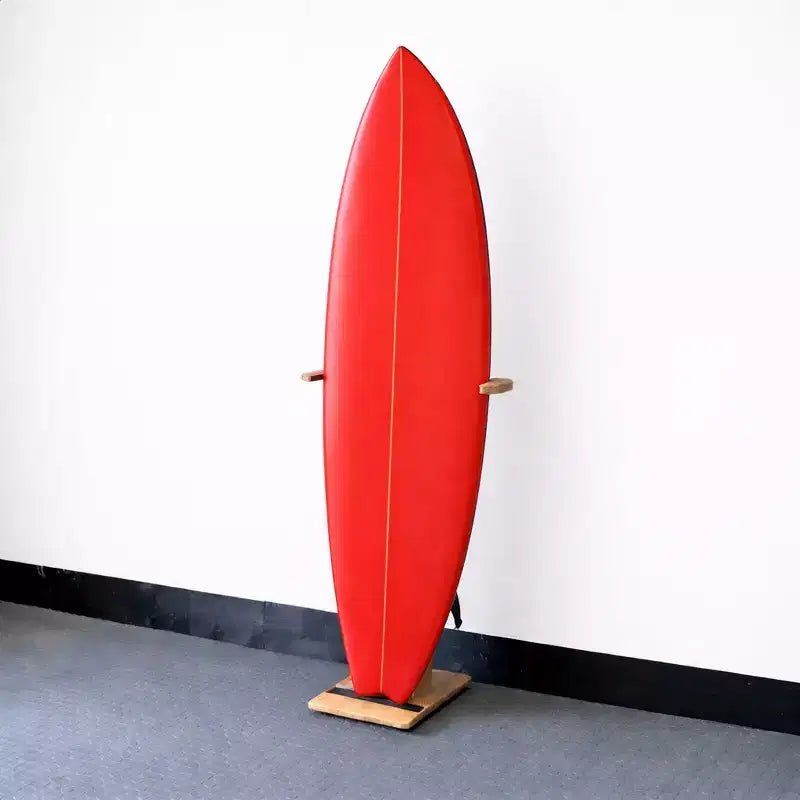 Support de Planche de Surf Vertical Autonome - Rack en Bois Dur pour Shortboards, Longboards & SUPs