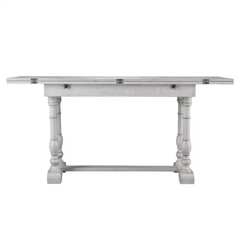 Edenderry Farmhouse Folding Trestle Console to Dining Table - White - SEI