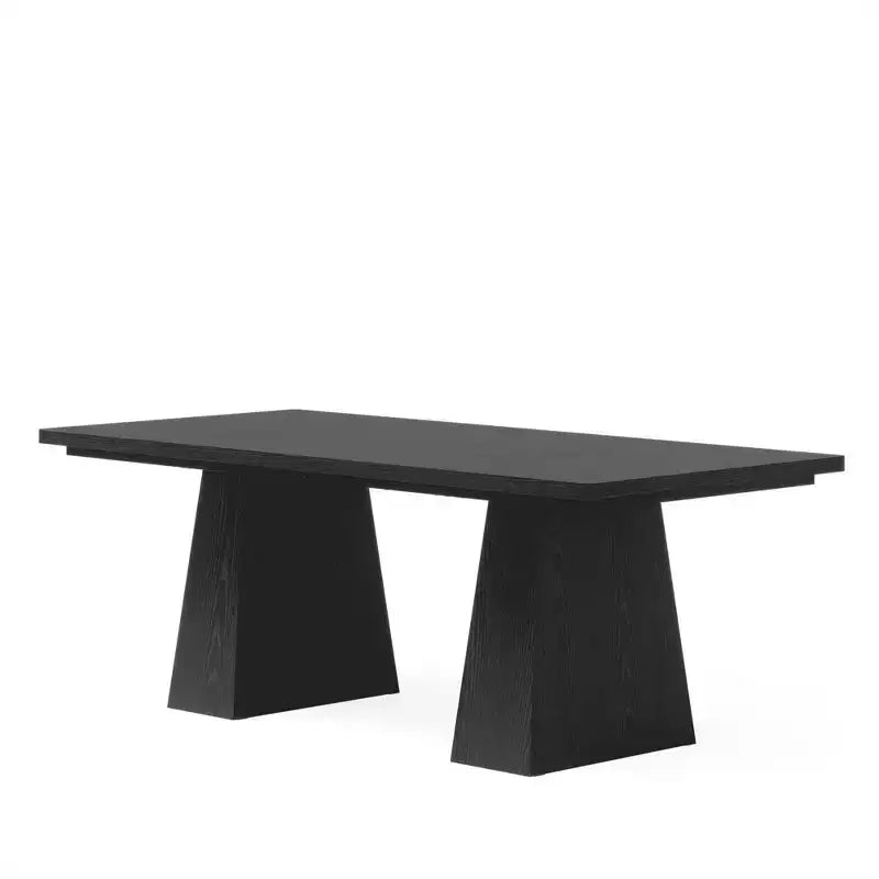 Bureau de direction de 63" - Bureau multifonctionnel d'étude, d'écriture et de jeu avec bords incurvés pour bureau à domicile