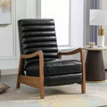 Bestier 26 Recliner Chair for Adult, Luxurious Oil Wax Leather Arm Chair with Footrest, Upholstered Reclining Accent Chair for Living Room Reading