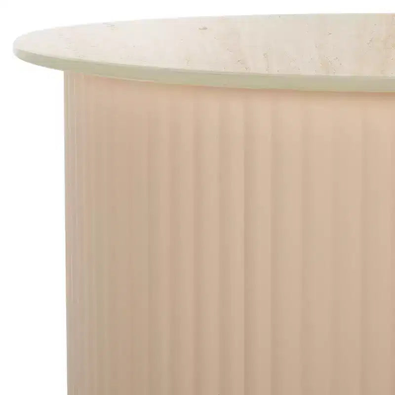 Guéridon en céramique - Beige