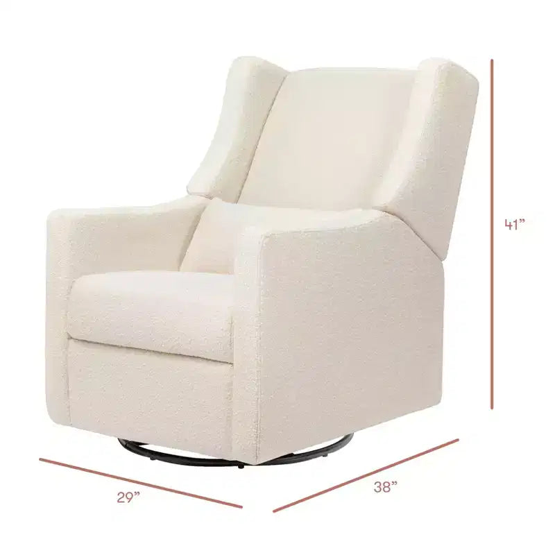 Fauteuil inclinable et pivotant, tissu éco-performant, déperlant et anti-taches