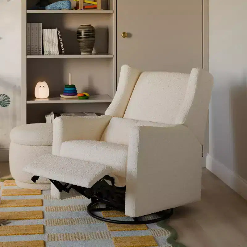 Fauteuil inclinable et pivotant, tissu éco-performant, déperlant et anti-taches