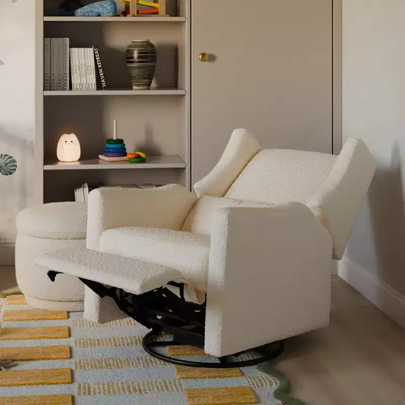 Fauteuil inclinable et pivotant, tissu éco-performant, déperlant et anti-taches