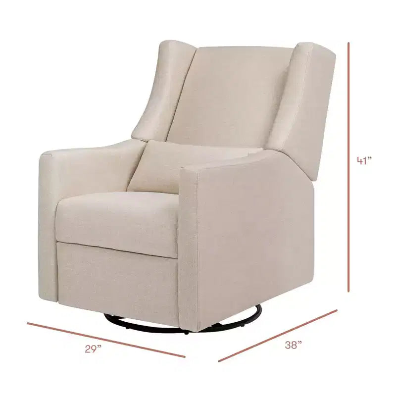 Fauteuil inclinable et pivotant, tissu éco-performant, déperlant et anti-taches