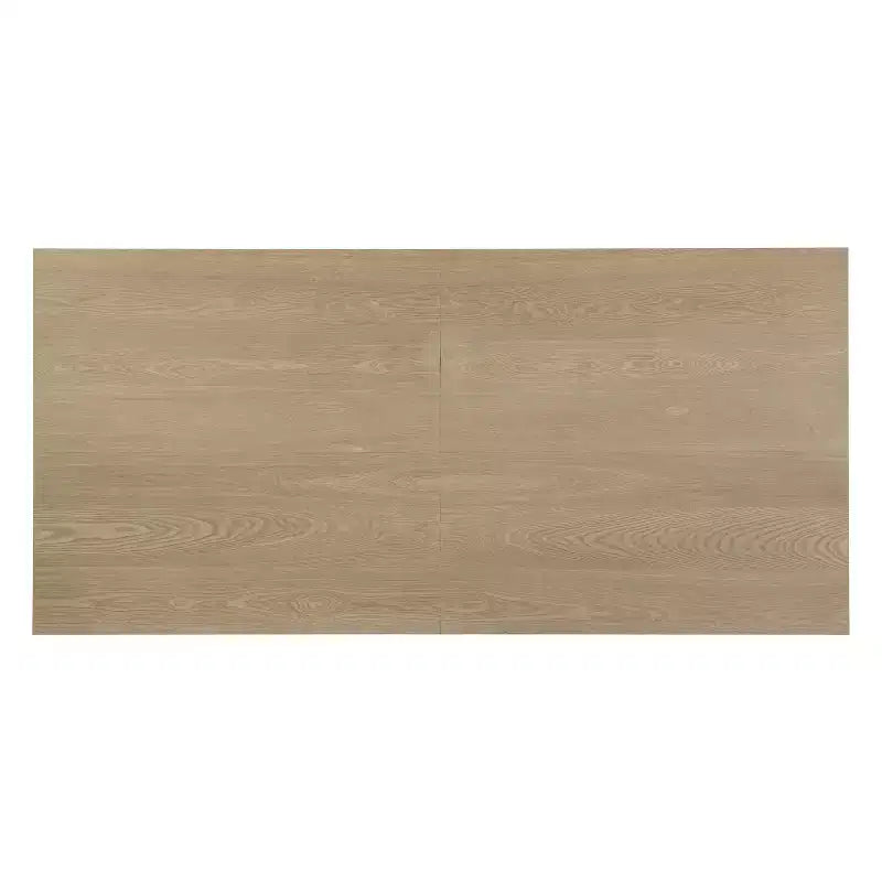 Table à manger sur pied surdimensionnée esprit ferme - 6-8 places, bois massif et MDF, 208 cm L