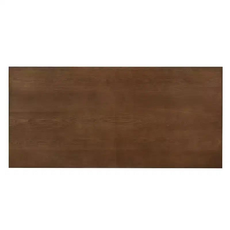 Table à manger sur pied surdimensionnée esprit ferme - 6-8 places, bois massif et MDF, 208 cm L