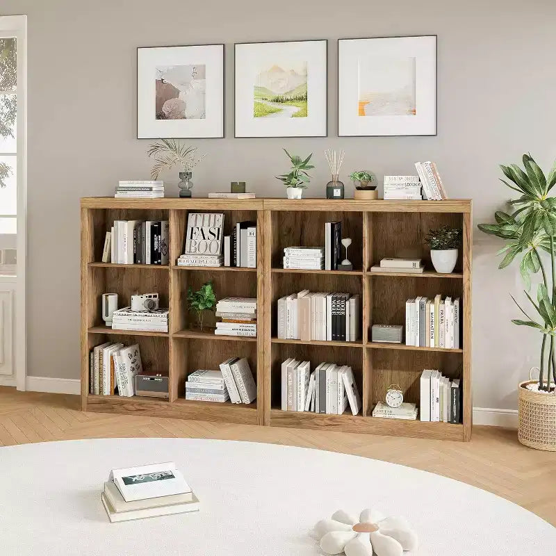Étagère de rangement 6 cubes – Bibliothèque ouverte à 3 niveaux pour chambre, bureau et salle de classe