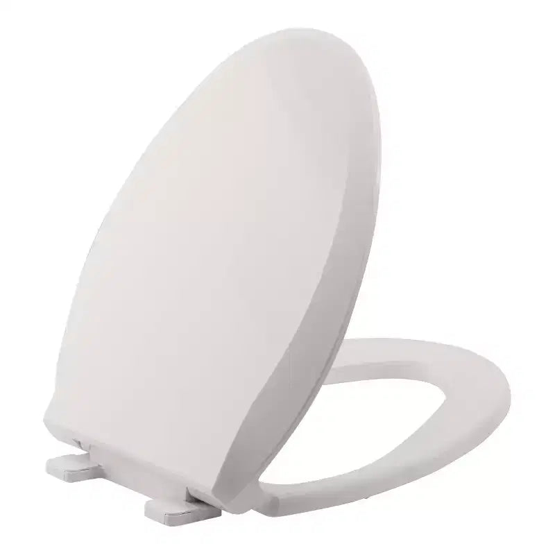 Acekool Abattant de WC allongé 19 pouces couleur Biscuit en polypropylène durable avec surface lisse facile à nettoyer