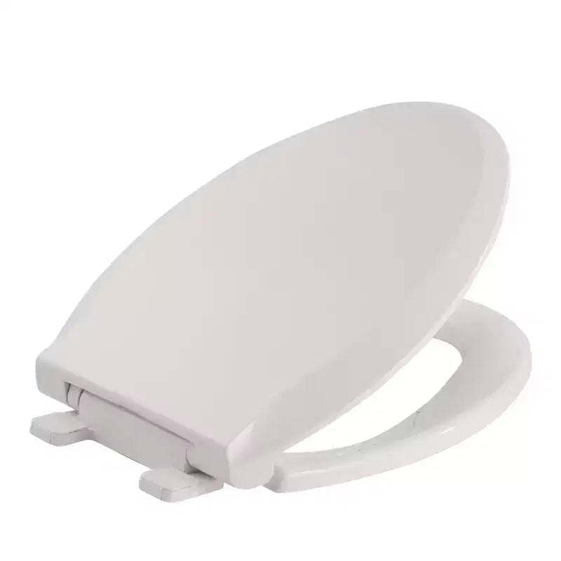Acekool Abattant de WC allongé 19 pouces couleur Biscuit en polypropylène durable avec surface lisse facile à nettoyer
