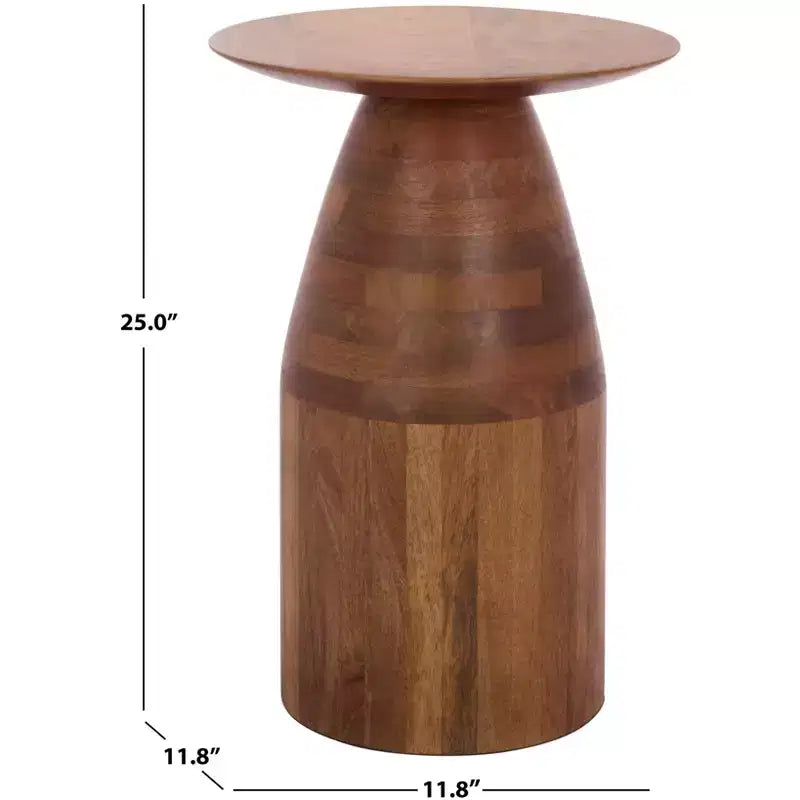 Table d'appoint Karu - ACC3224 - Noyer - Safavieh