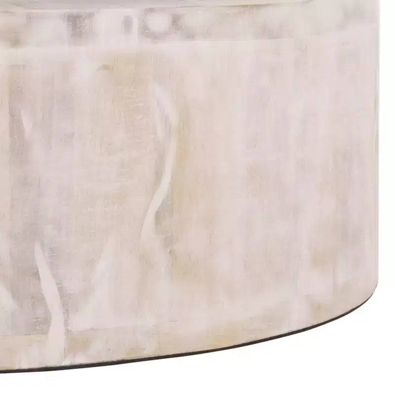 Table d'appoint ronde Xavier - ACC3262 - Blanc délavé - Safavieh