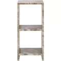Tristin Marble Side Table - ACC3743 - Brown/Grey - Safavieh