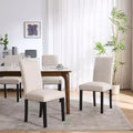 FERPIT Tufted Upholstered Wooden Dining Chairs with Diamond-Pattern (Set of 2)