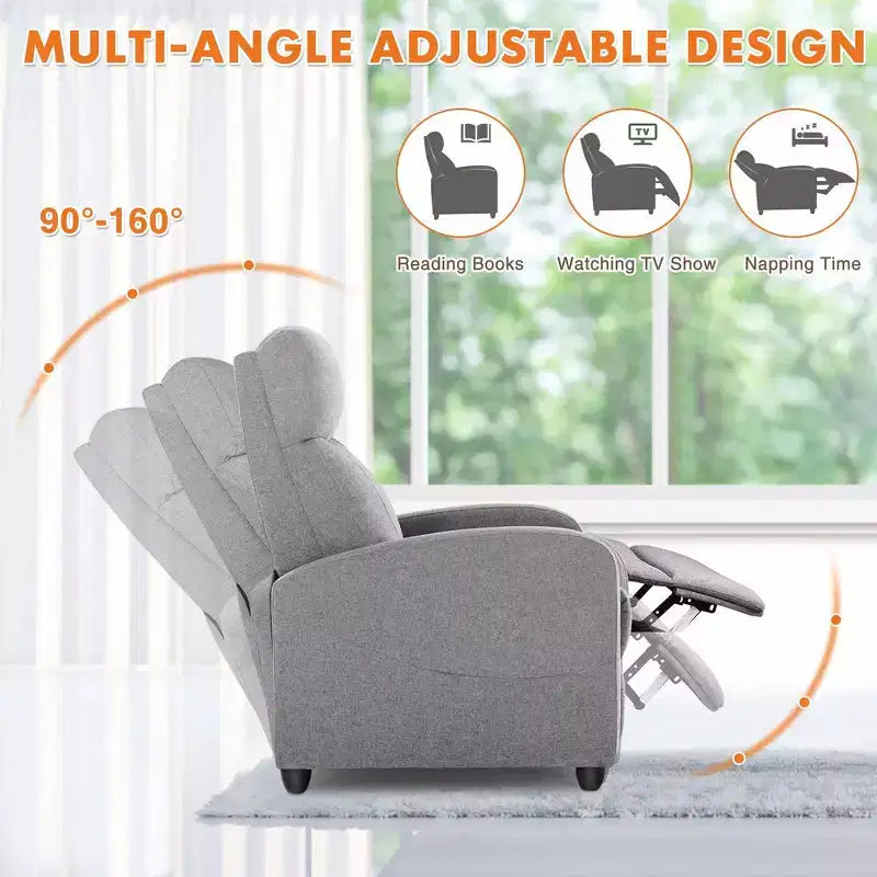 Fauteuil inclinable manuel réglable Zeus et Ruta avec éponge haute résilience