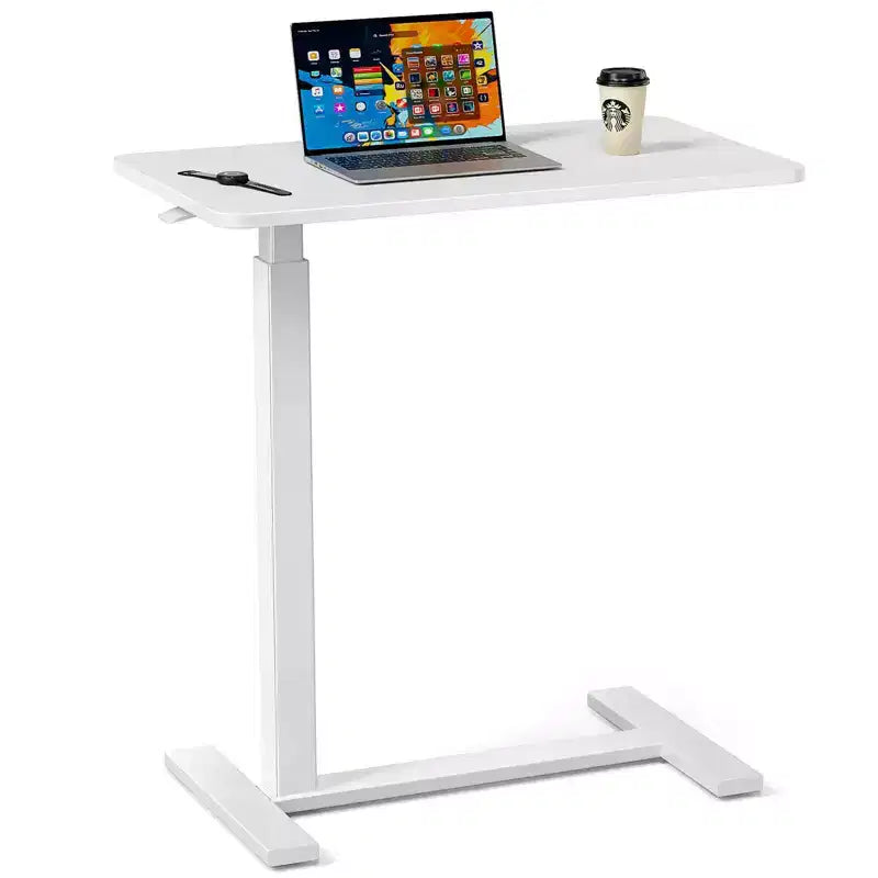 MAYEERTY Table de Lit Réglable avec Roues, Bureau Inclinable Portable pour Lit Canapé Bureau