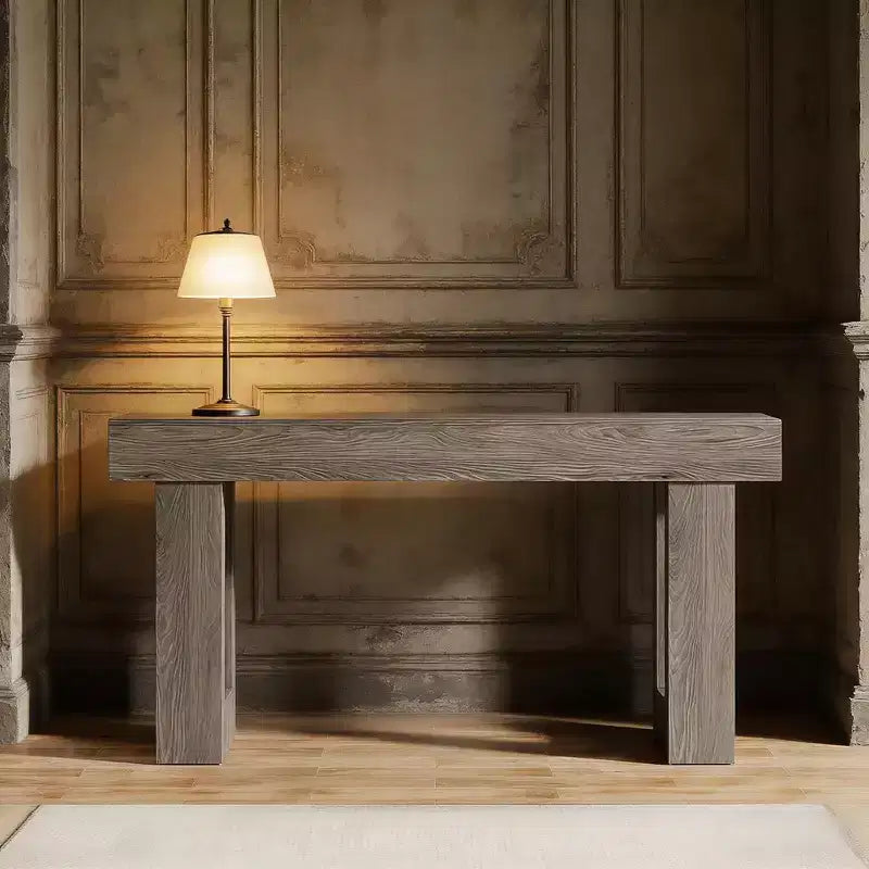 Console d'entrée en bois de 160 cm