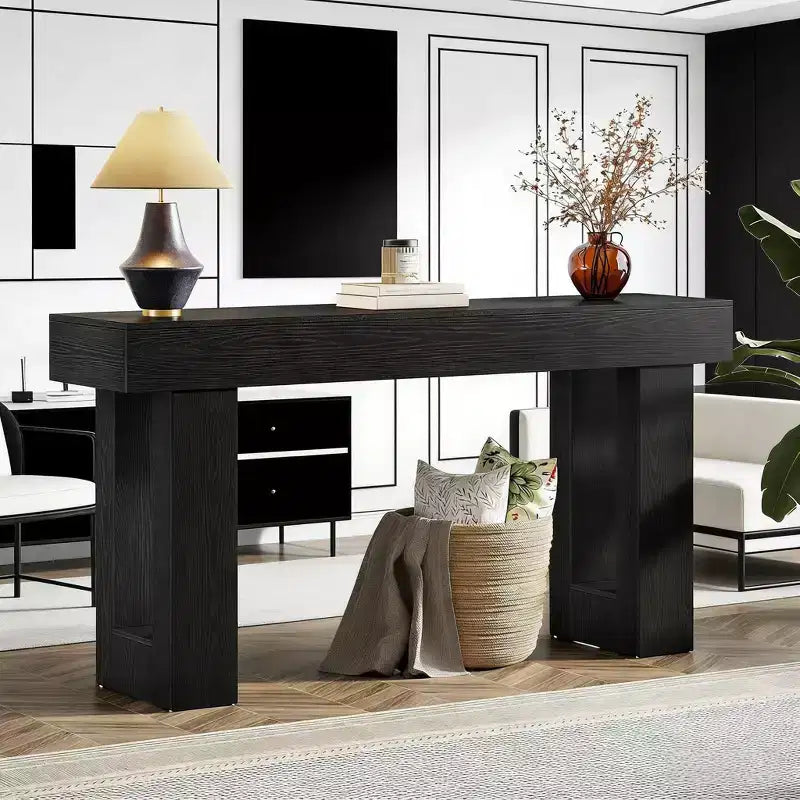 Console d'entrée en bois de 160 cm