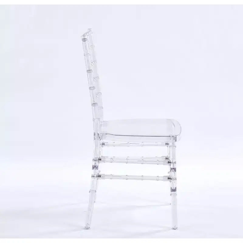 Lot de 4 chaises de mariage ou de salle à manger avec assises en plastique, durables et faciles à monter