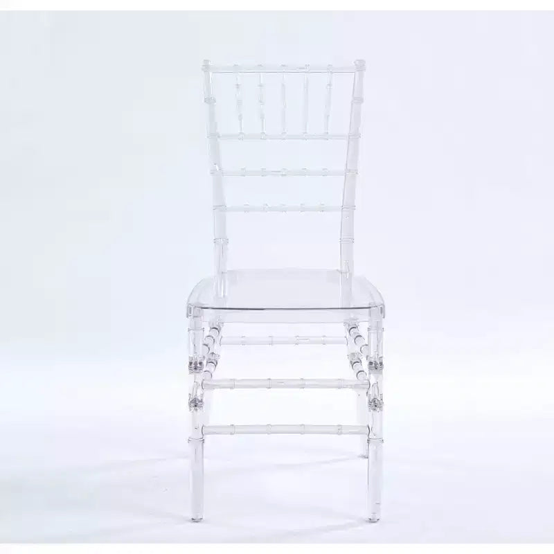 Lot de 4 chaises de mariage ou de salle à manger avec assises en plastique, durables et faciles à monter
