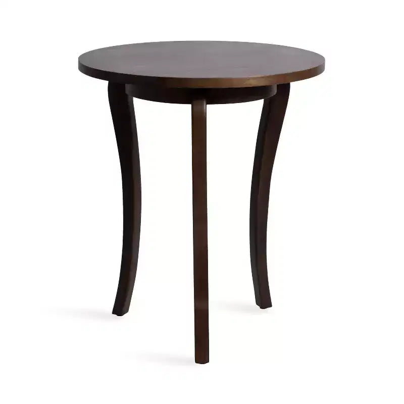 Table d'entrée ronde Mariona Kate and Laurel, 26x26x30, marron foncé