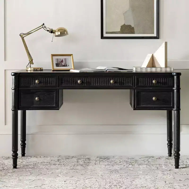 Derk 55 W Bureau avec 5 tiroirs|HULALA HOME-NOIR