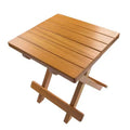 HomeRoots 12 Brown Solid Wood Square End Table