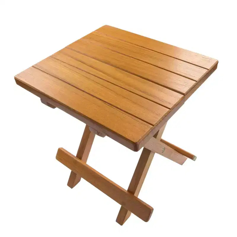 HomeRoots 12 Brown Solid Wood Square End Table