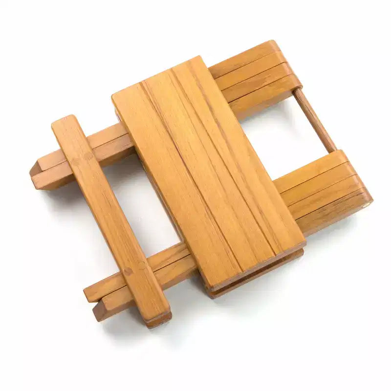 HomeRoots Table d'appoint carrée en bois massif marron 12